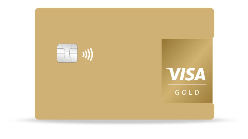 Tarjeta de Crédito Visa Dorada